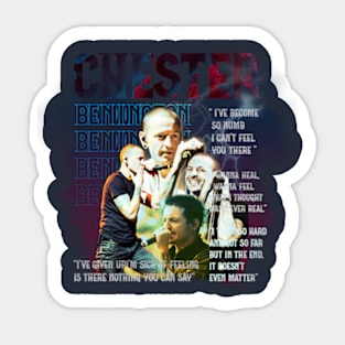 Chester Bennington t shirt design Sticker